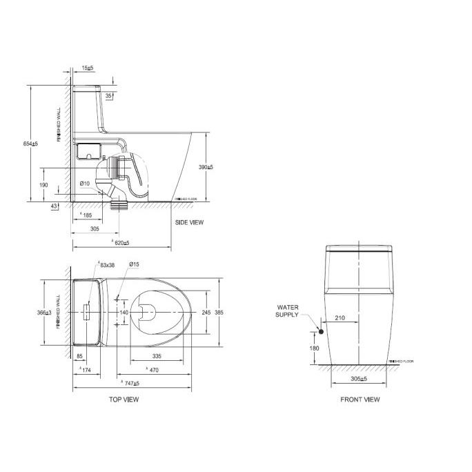 Bồn cầu 1 khối GROHE 115609 - 2