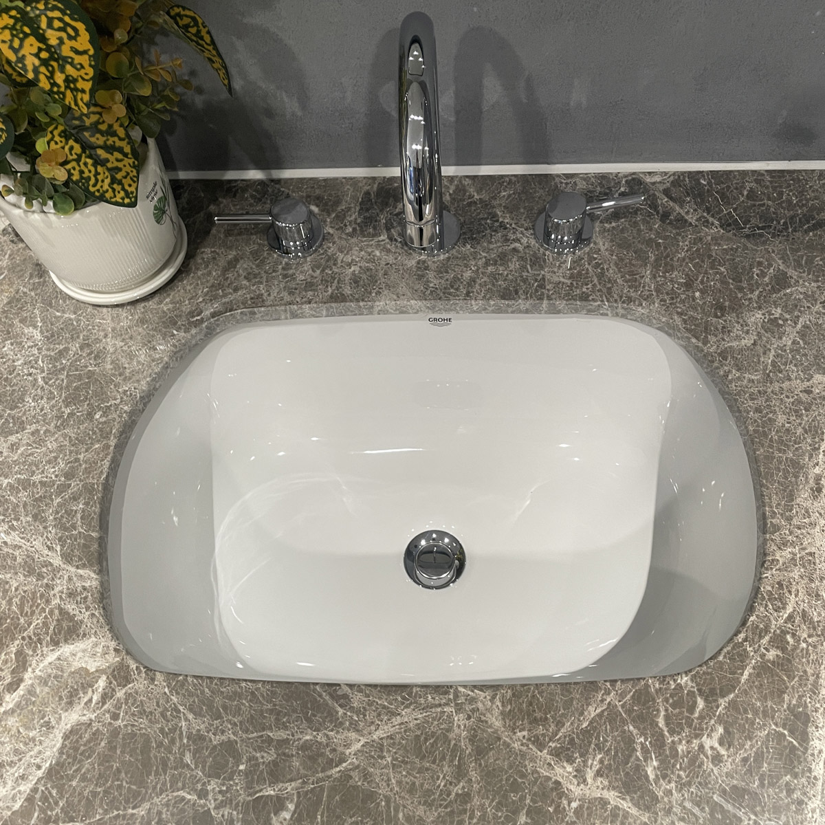 Chậu rửa mặt lavabo âm bàn GROHE 39125001 - 4