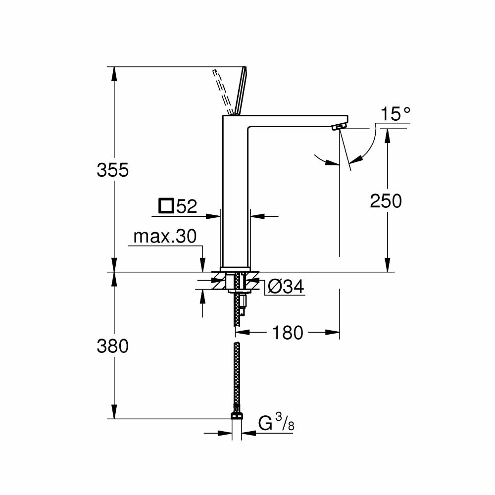 Vòi chậu nóng lạnh Eurocube Joy GROHE 23661000