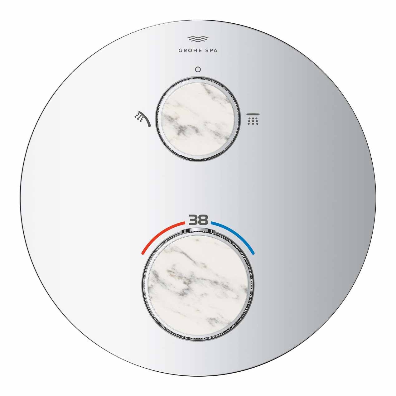 Van nhiệt độ kèm chuyển hướng 2 đường Atrio GROHE 24396000 - 4