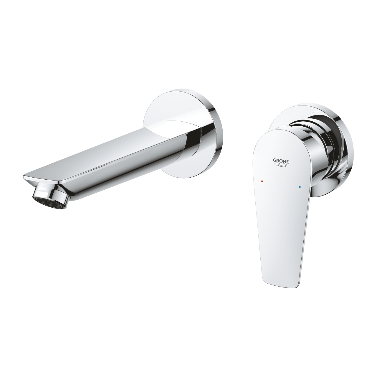 Vòi chậu gắn tường nóng lạnh 2 lỗ BauEdge GROHE 20474001 - 6