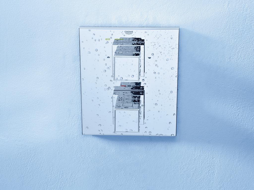 Bộ sen âm tường ổn nhiệt vuông Allure 230 GROHE 34741000 - 10