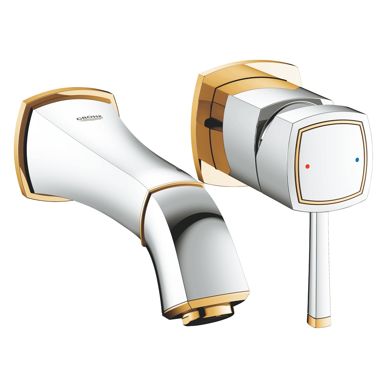 Vòi chậu nóng lạnh gắn tường 2 lỗ Grandera GROHE 19929000 - 5