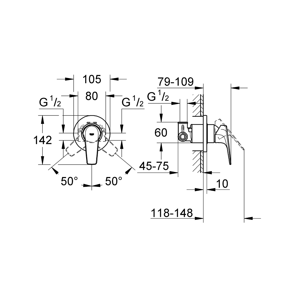 Van điều chỉnh nóng lạnh BauFlow GROHE 29046000 - 2