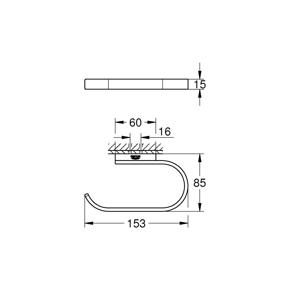 Lô giấy vệ sinh Selection GROHE 41068000