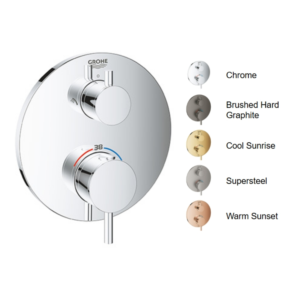 Mặt điều khiển sen tắm ổn nhiệt Grohtherm SmartControl Grohe 24135003 - 2