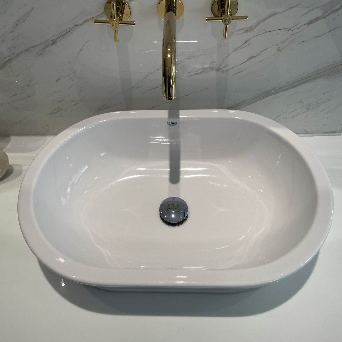 Chậu lavabo đặt bàn Eurocosmo GROHE 39122001 - 3