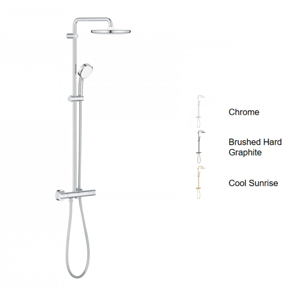 Bộ cây sen tắm ổn nhiệt Tempesta Cosmopolitan 250 GROHE 26670000 - 2