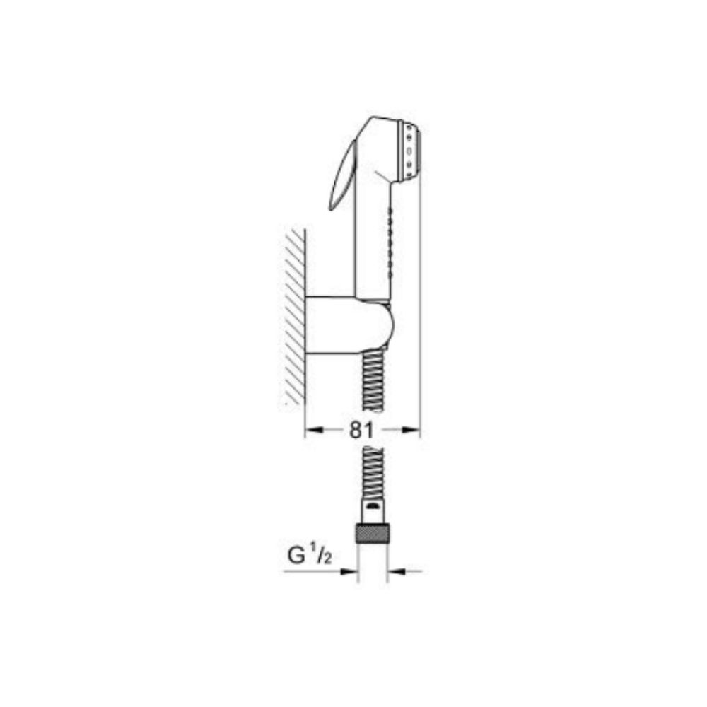 Bộ vòi xịt vệ sinh Trigger Spray 30 GROHE 27513000 - 2