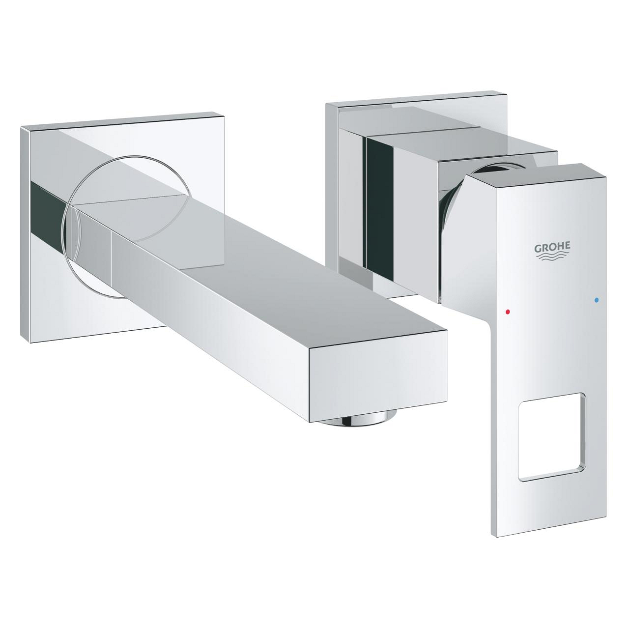 Vòi chậu nóng lạnh gắn tường 2 lỗ Eurocube GROHE 19895000 - 4