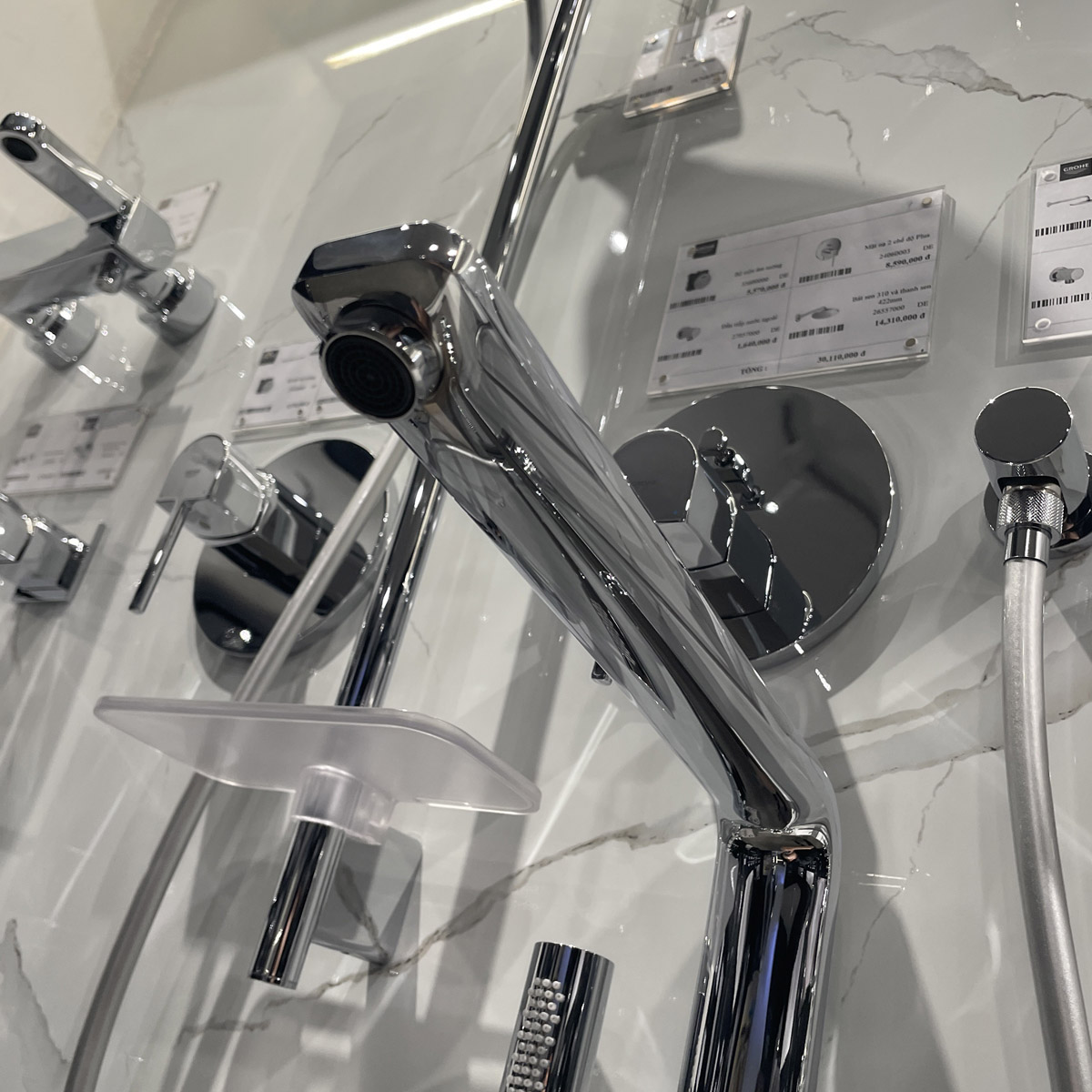 Vòi bồn tắm nóng lạnh đặt sàn Lineare GROHE 23792001 - 12