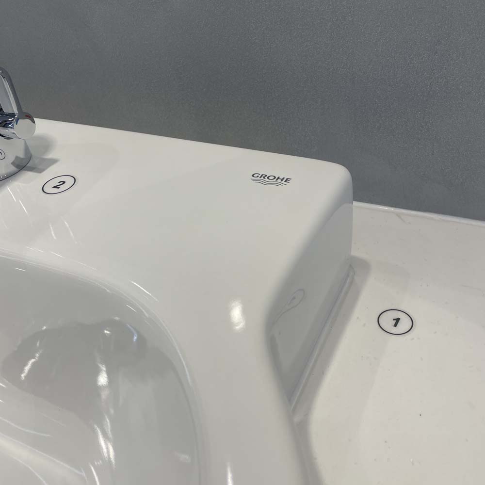 Chậu rửa mặt lavabo bán âm Eurocosmo 60cm GROHE 39291000 - 8