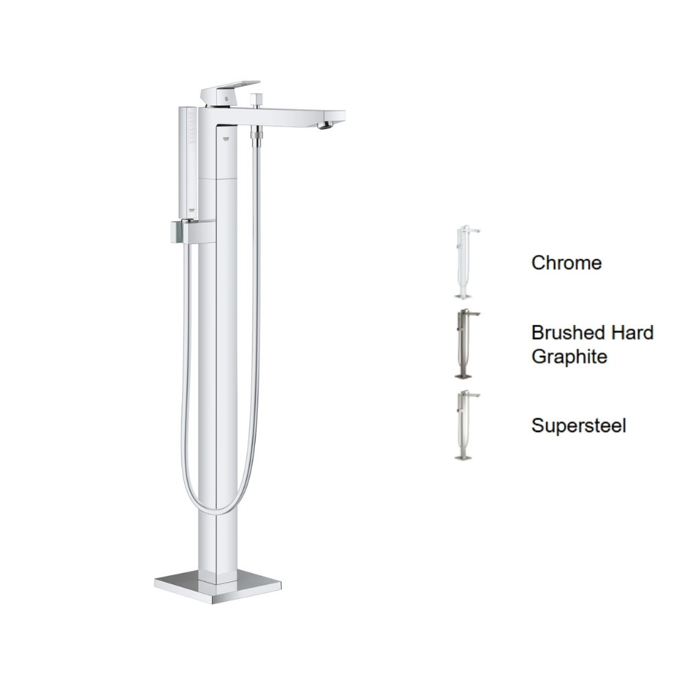 Vòi bồn tắm đặt sàn Eurocube Grohe 23672001 - 2