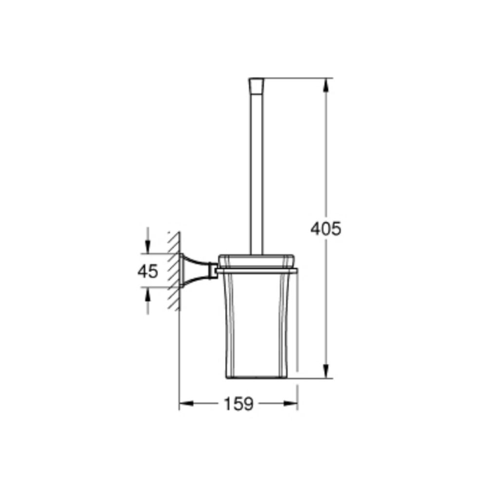 Bộ cọ cầu gắn tường Grandera GROHE 40946IG0