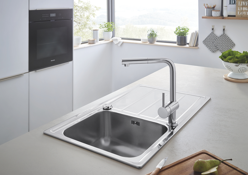 Chậu bếp inox 304 GROHE 31563SD1 - 4
