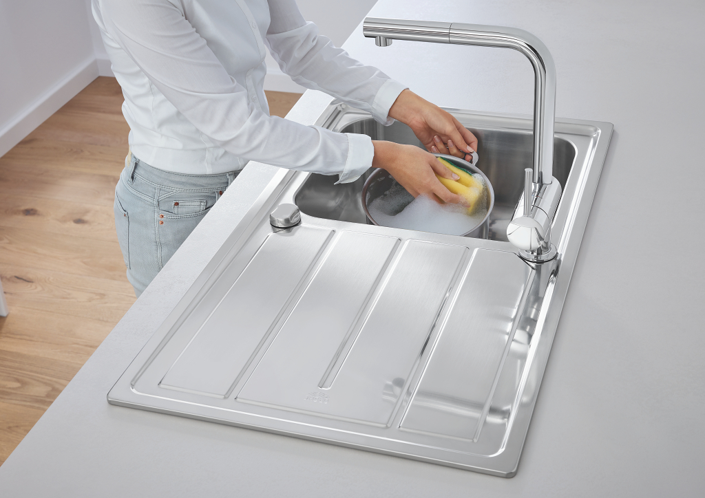 Chậu bếp inox 304 GROHE 31563SD1 - 3