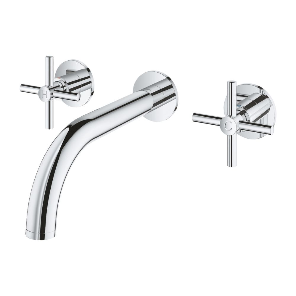 Vòi chậu gắn tường nóng lạnh 3 lỗ Atrio M-size GROHE 20661000 - 4