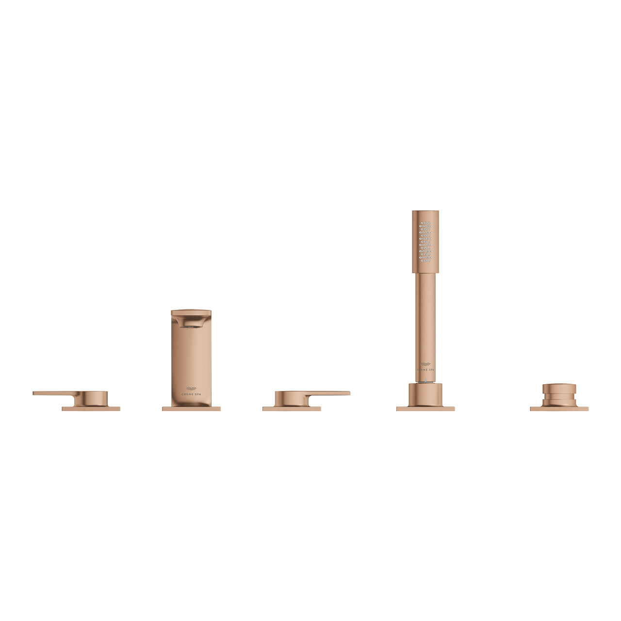 Vòi bồn tắm 5 lỗ nóng lạnh kèm tay sen Allure GROHE 25221001 - 12
