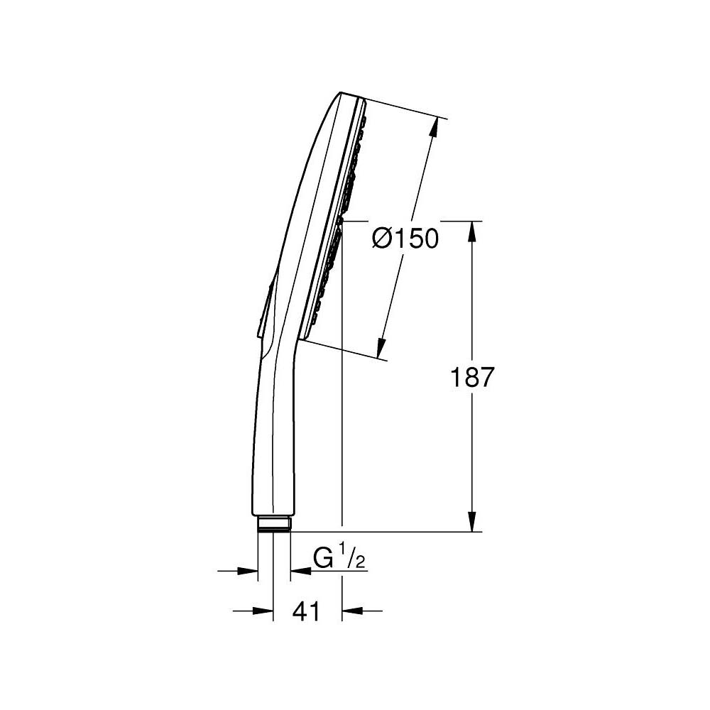 Tay sen tắm 3 chế độ Rainshower SmartActive 130 GROHE 26553000