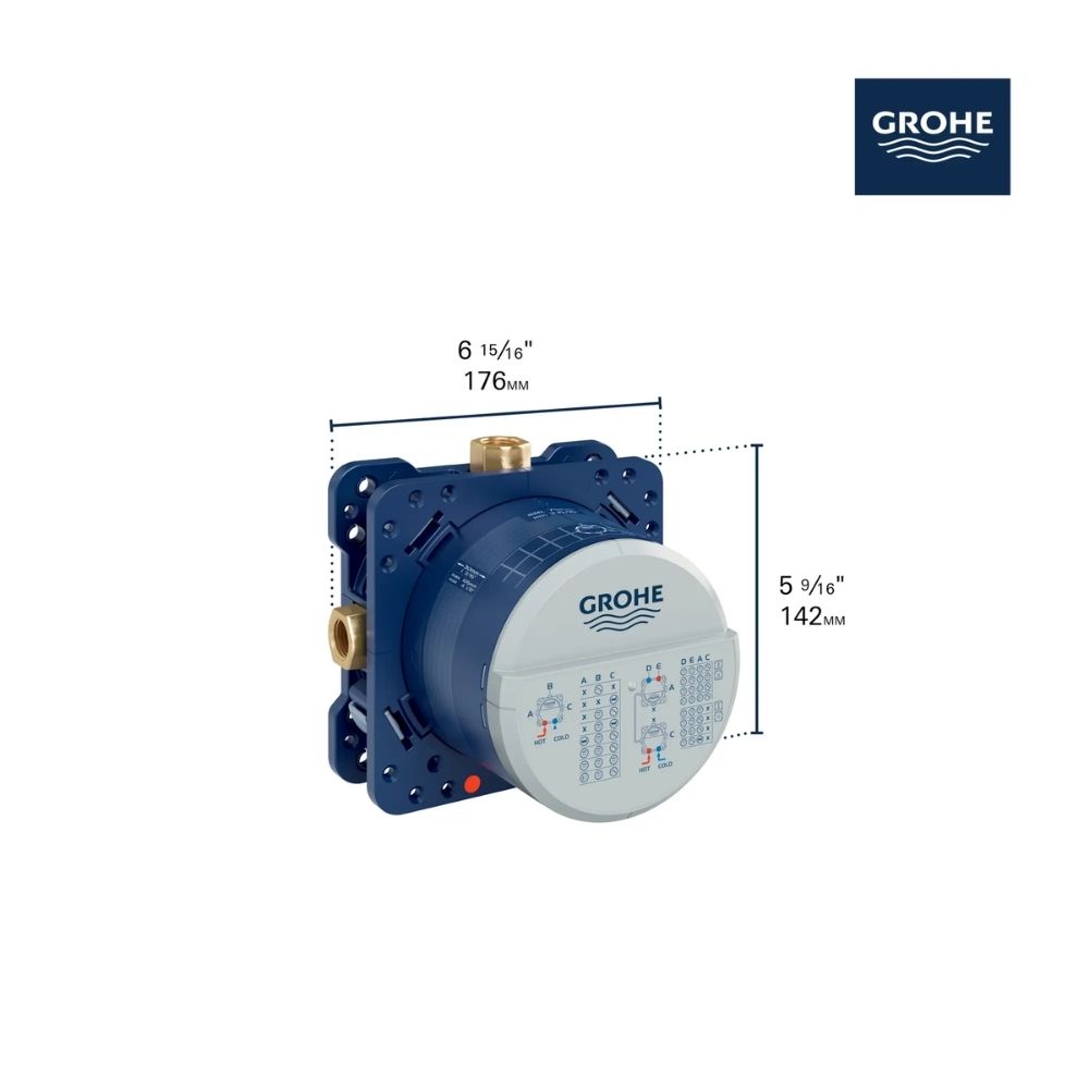 Hộp lắp đặt âm tường Rapido GROHE 35601000 - 11