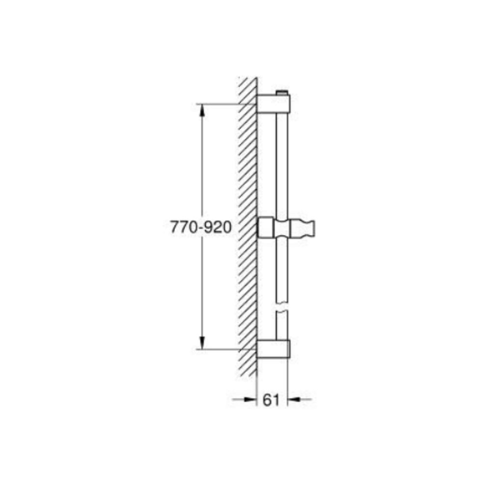 Thanh trượt sen tắm Tempesta GROHE 27524001 - 2
