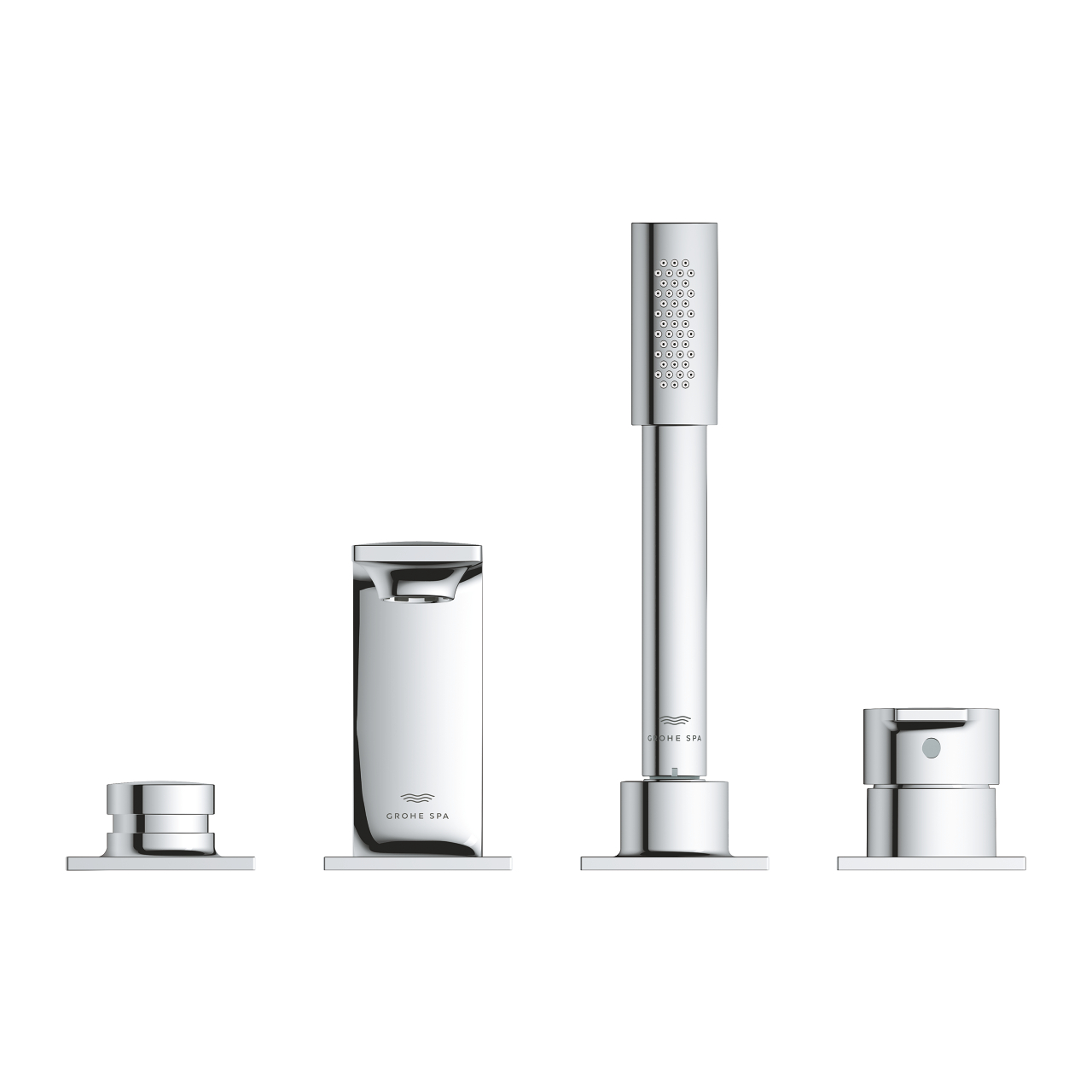 Vòi bồn tắm 4 lỗ nóng lạnh kèm tay sen Allure GROHE 19316001 - 6