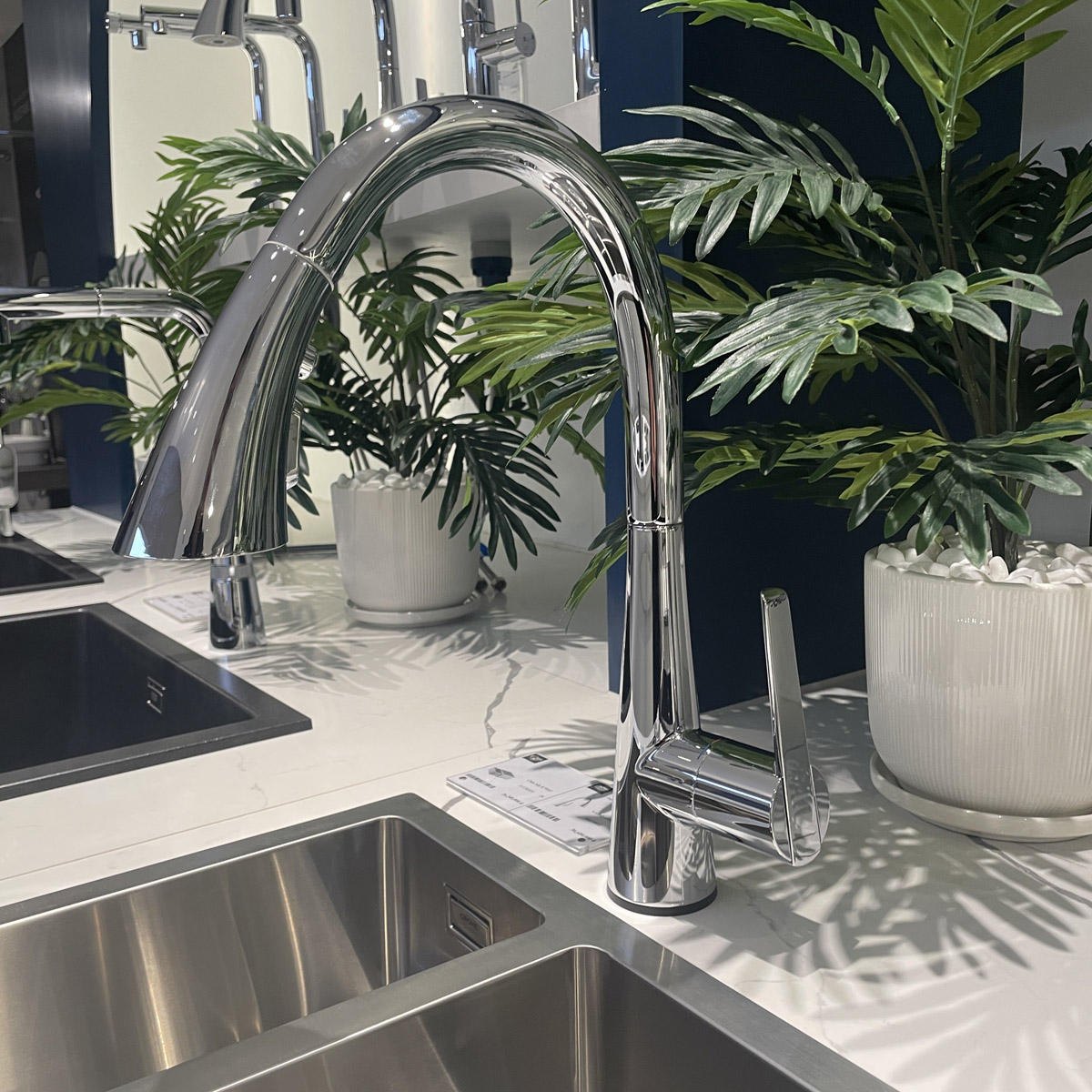Vòi bếp cảm ứng dây rút nóng lạnh Zedra Touch GROHE 30219002 - 12