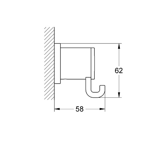 Móc áo Allure Robe Hook Grohe 40284000 - 2