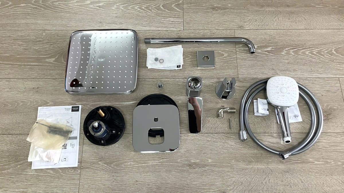 Bộ sen âm tường nóng lạnh 2 đường nước Cubeo GROHE 1053360000 - 4