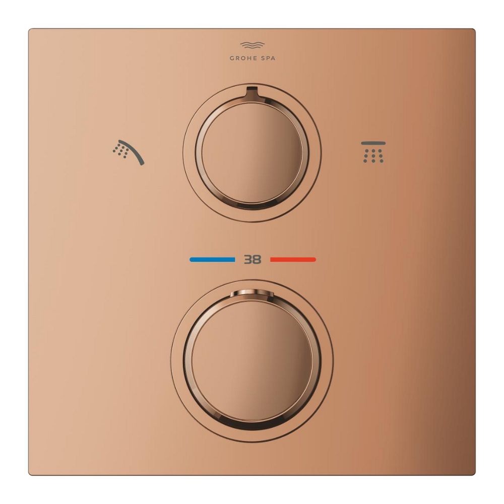 Van nhiệt độ kèm chuyển hướng 2 đường Allure GROHE 29181002 - 13
