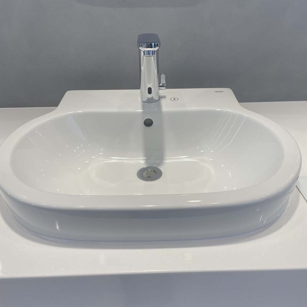 Chậu rửa mặt lavabo bán âm Eurocosmo 60cm GROHE 39291000 - 3