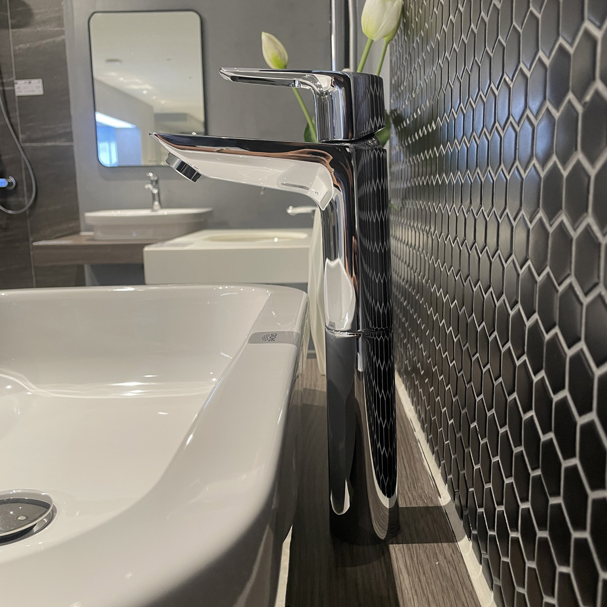 Vòi chậu nóng lạnh BauLoop XL-Size Grohe 32856001 - 7