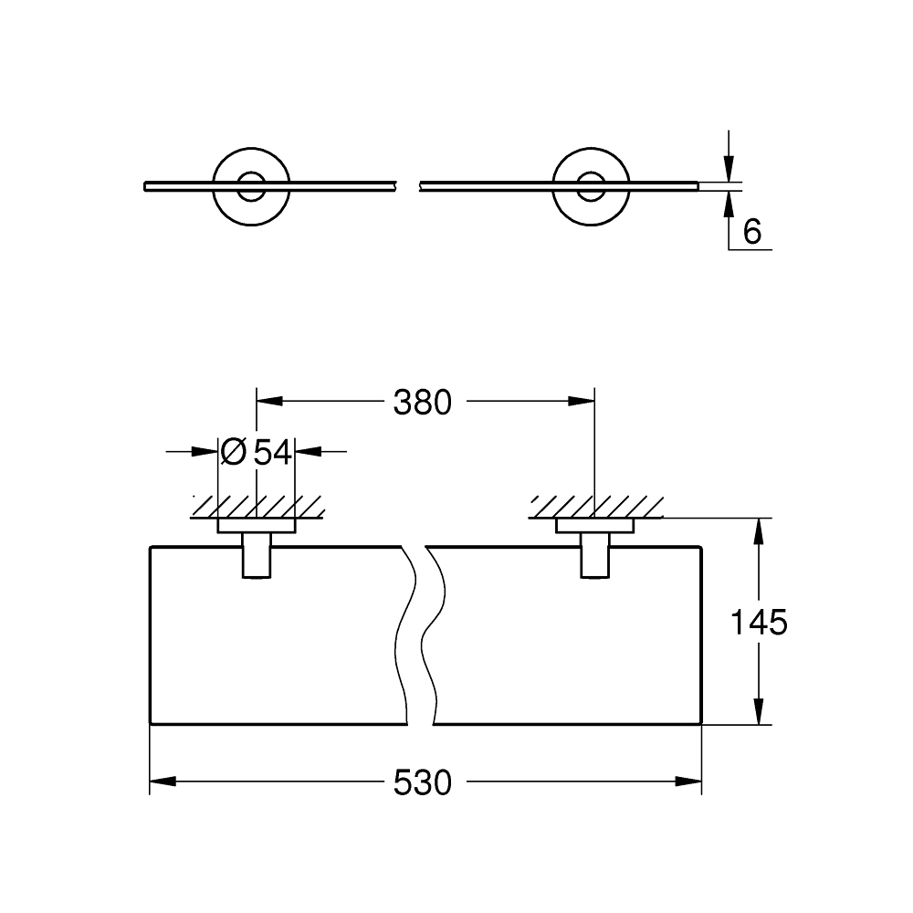 Kệ kính Essentials GROHE 40799001
