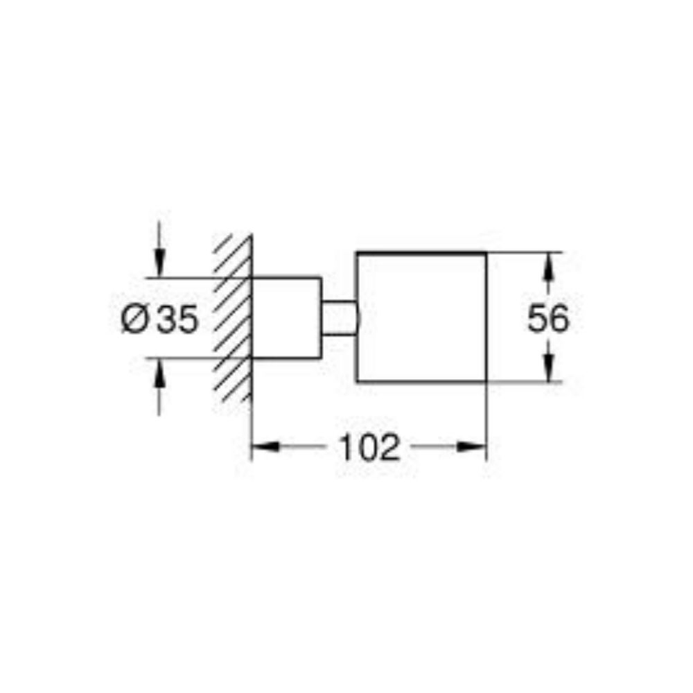 Giá đỡ ly thủy tinh hoặc dĩa và hộp xịt xà phòng Atrio GROHE 40884000
