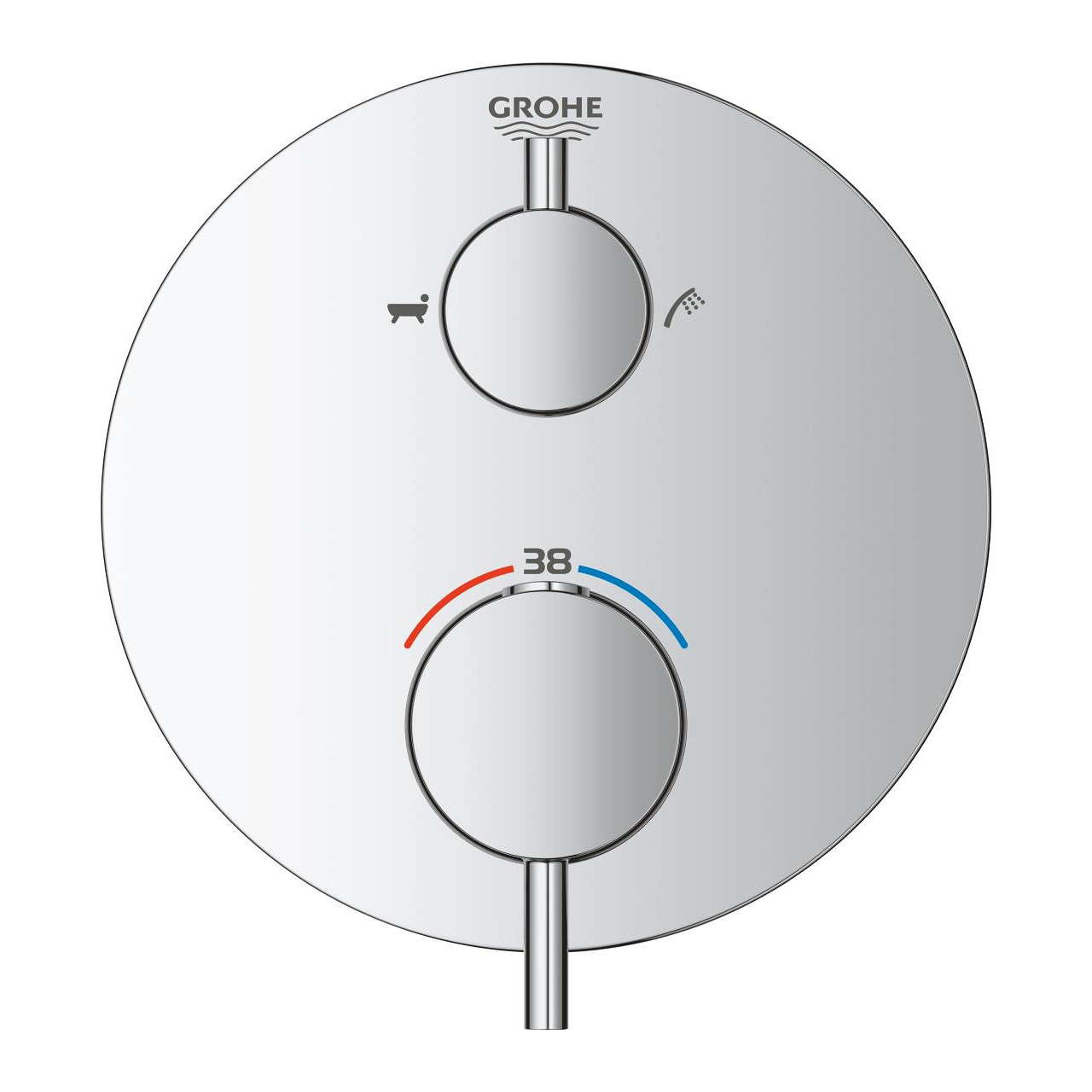 Van nhiệt độ kèm chuyển hướng 2 đường Atrio GROHE 24138003 - 6