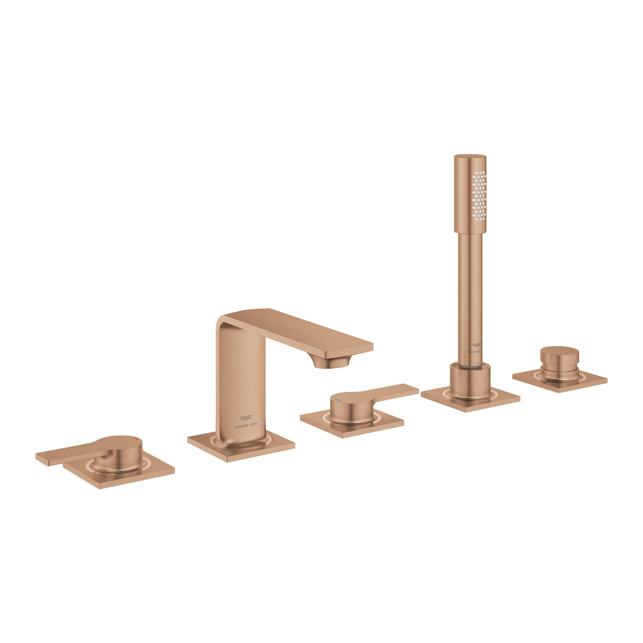 Vòi bồn tắm 5 lỗ nóng lạnh kèm tay sen Allure GROHE 25221001 - 10