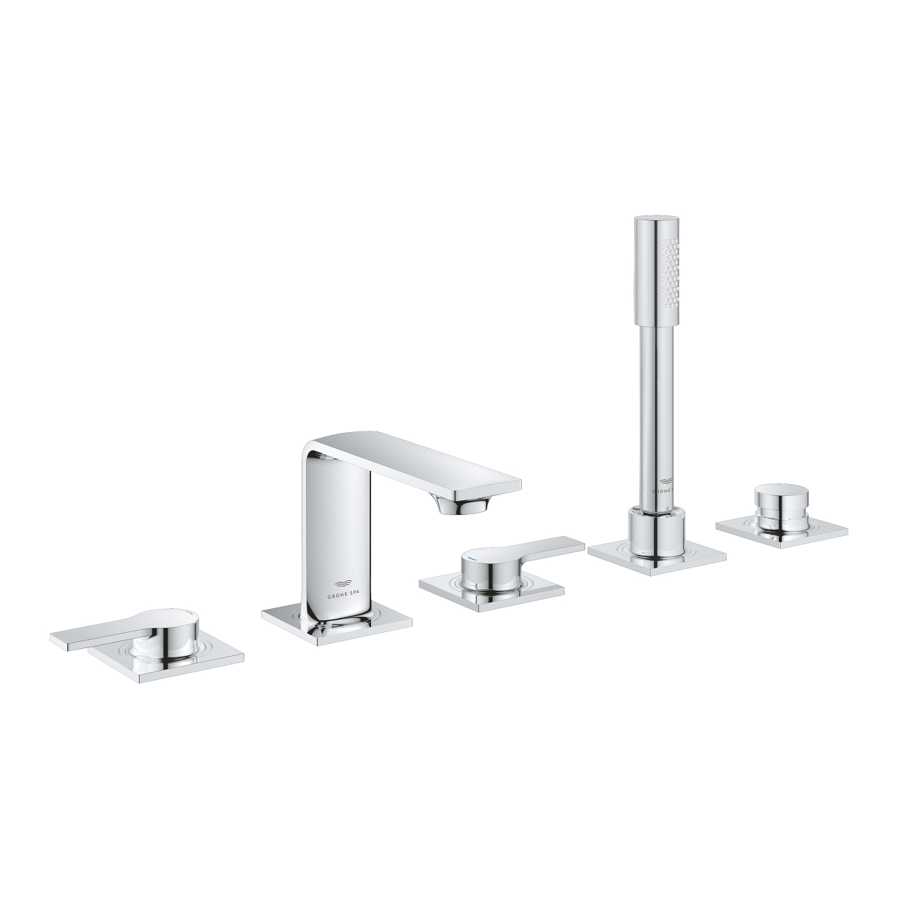 Vòi bồn tắm 5 lỗ nóng lạnh kèm tay sen Allure GROHE 25221001 - 4