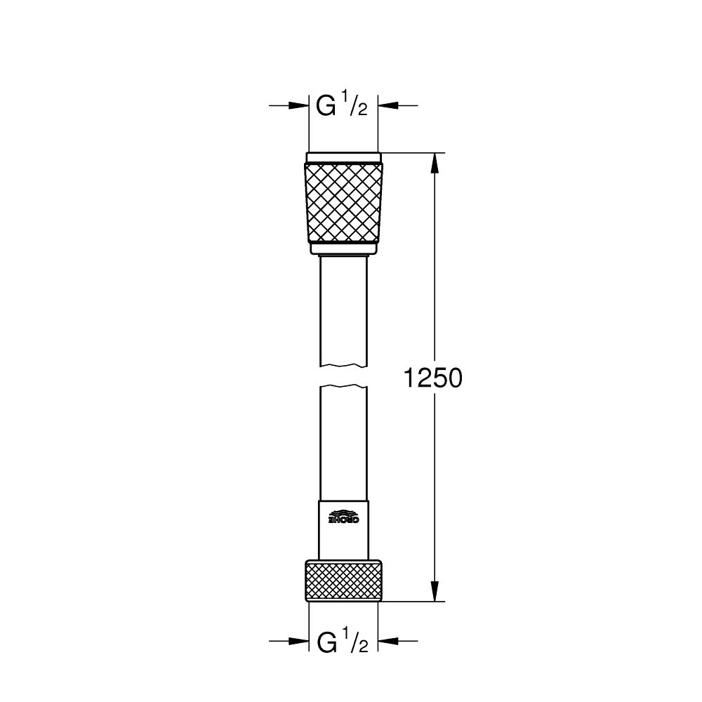 Dây sen tắm 1250mm Relexaflex GROHE 28150001 - 2