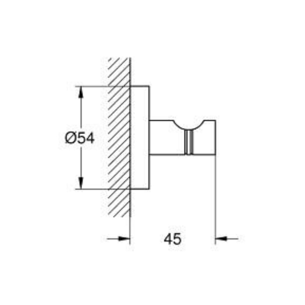 Móc treo áo gắn tường Essentials GROHE 1024602430 - 2