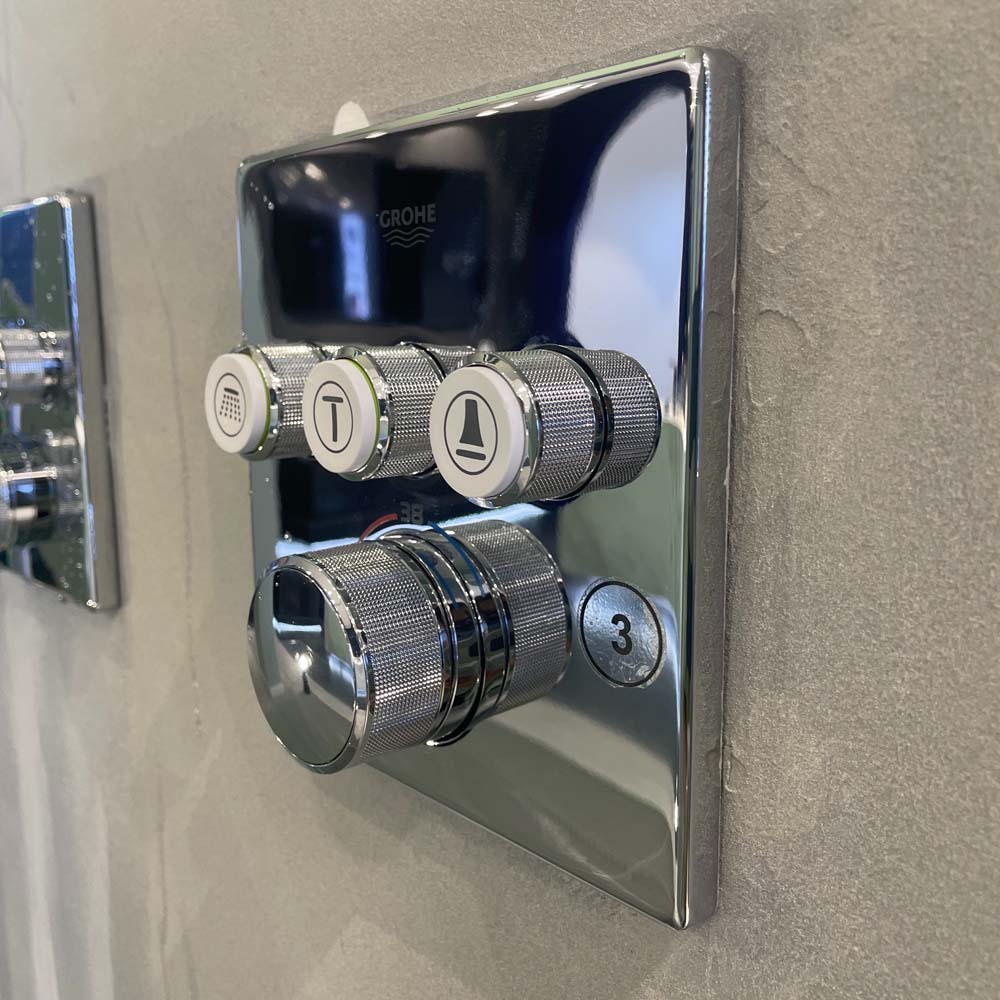 Mặt điều khiển sen tắm ổn nhiệt Grohtherm SmartControl vuông 3 chế độ GROHE 29126000 - 7