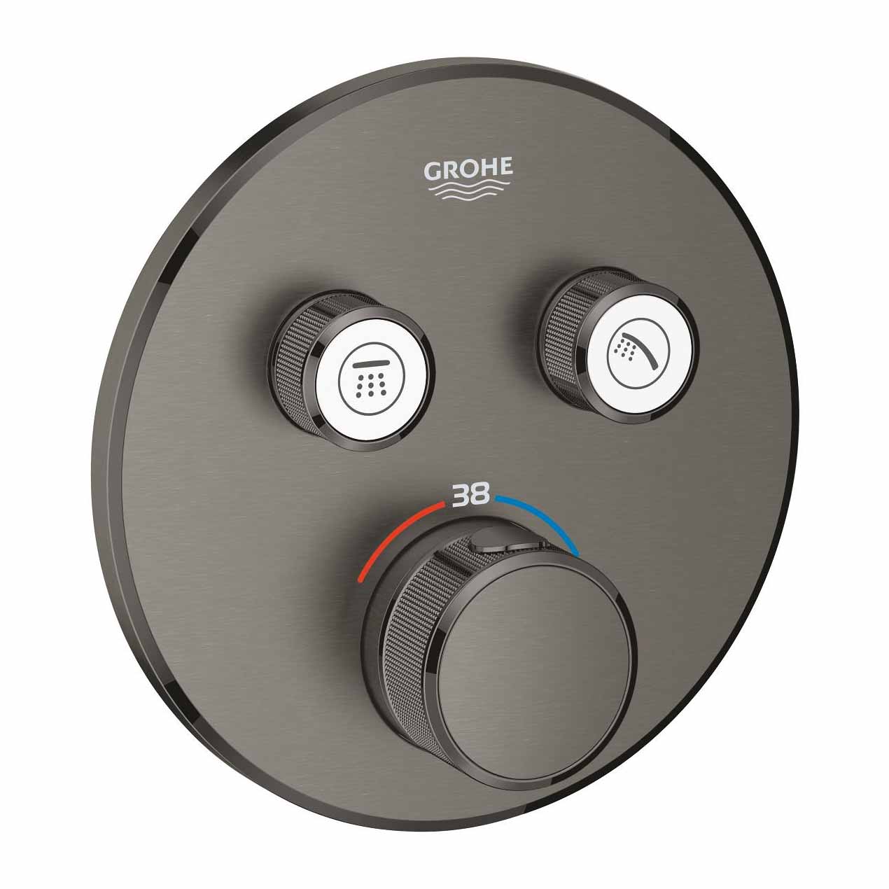 Mặt điều khiển sen tắm ổn nhiệt Grohtherm SmartControl tròn 2 chế độ GROHE 29119000 - 6