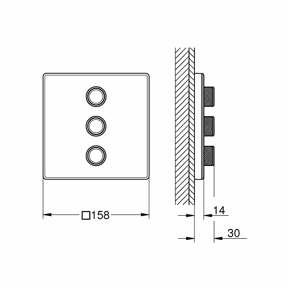 Van chuyển hướng 3 đường nước Grohtherm SmartControl GROHE 29158LS0 - 2