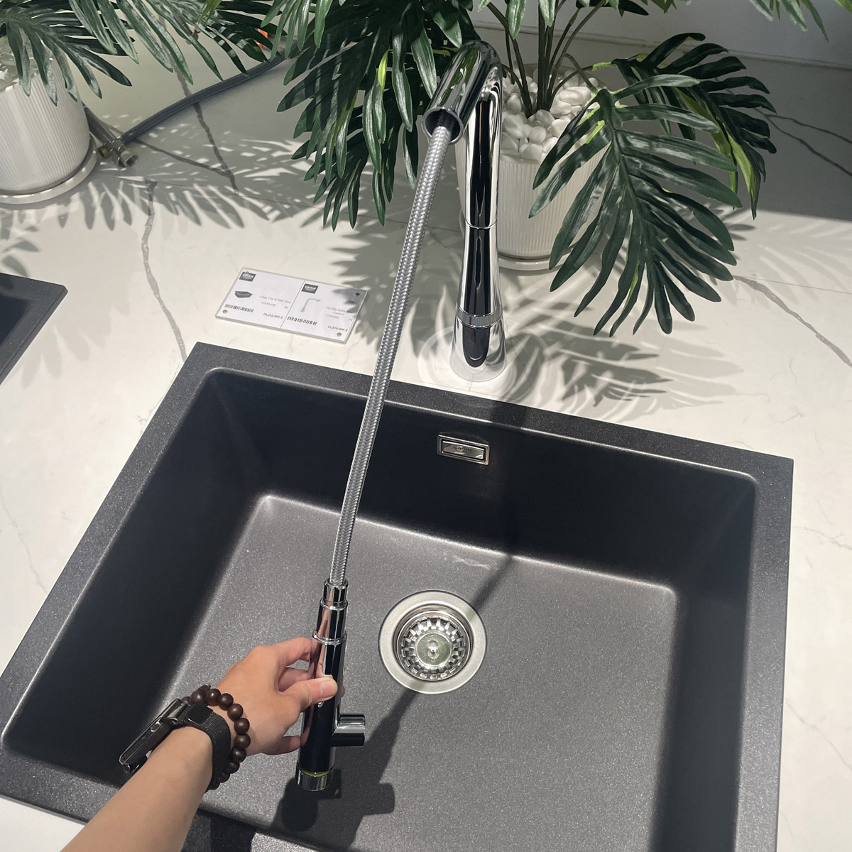 Vòi bếp dây rút nóng lạnh Zedra Smart Control GROHE 31593002 - 7