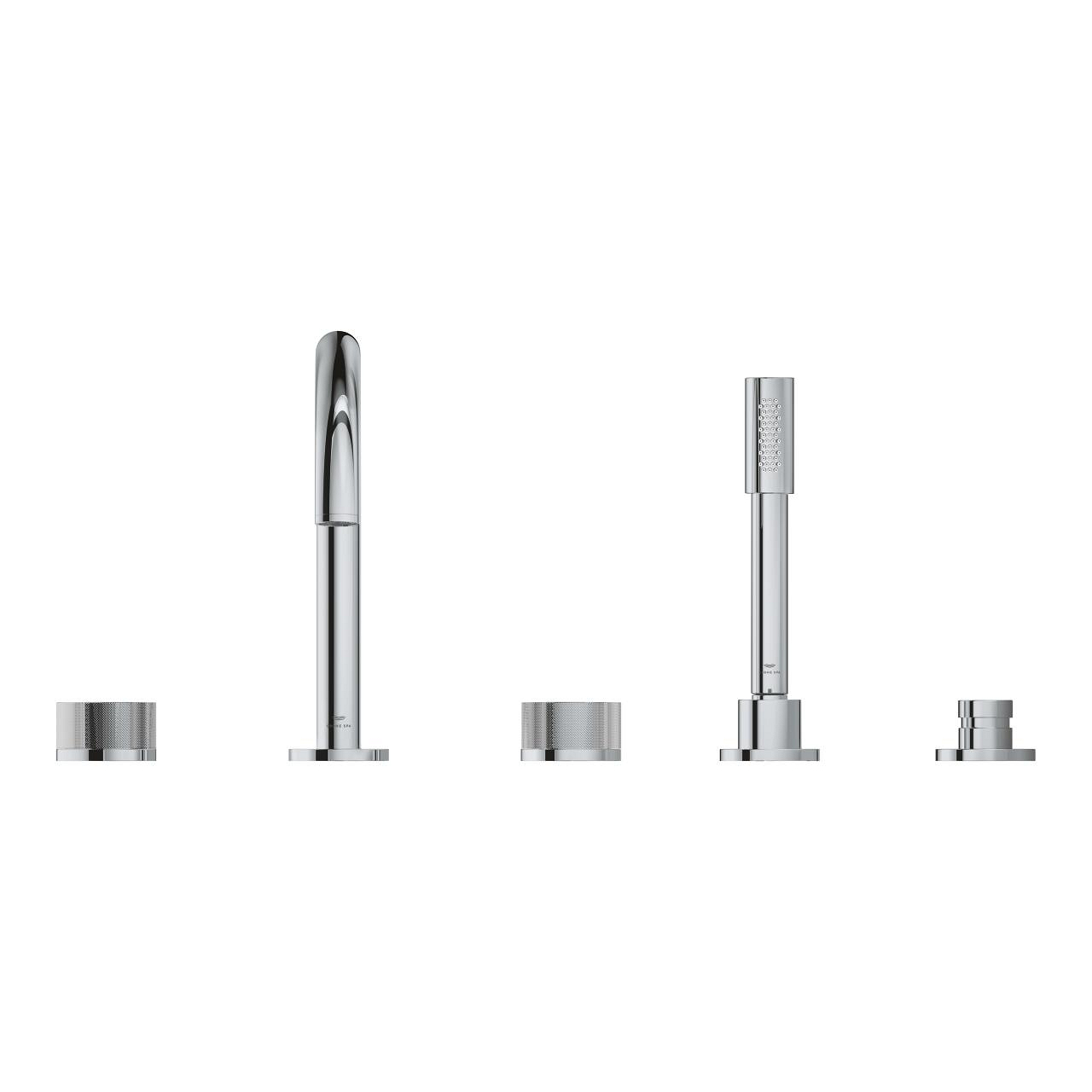 Vòi bồn tắm 5 lỗ nóng lạnh kèm tay sen Atrio GROHE 25226000 - 4