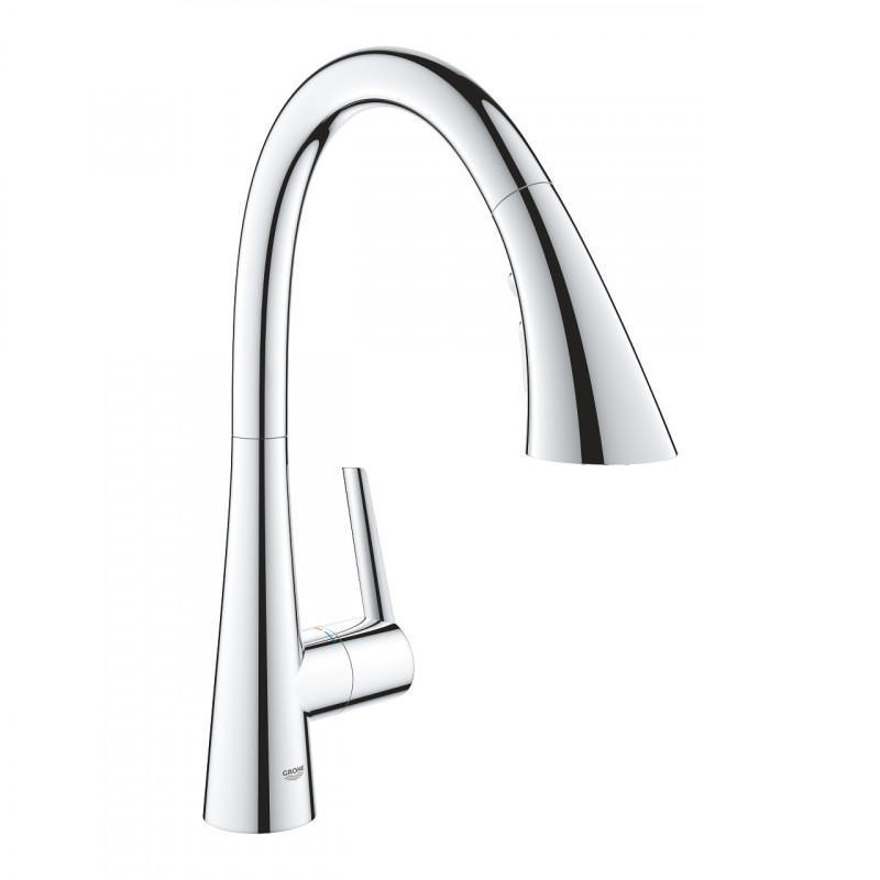 Vòi bếp dây rút nóng lạnh 2 chế độ phun Zedra GROHE 32294002 - 2