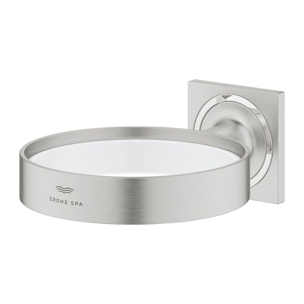 Giá đỡ ly thủy tinh hoặc dĩa và hộp xịt xà phòng Allure GROHE 40963001 - 9