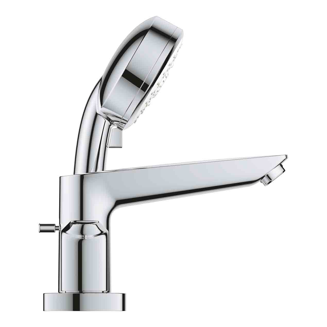 Vòi bồn tắm 4 lỗ nóng lạnh kèm tay sen BauEdge GROHE 2512010A - 4