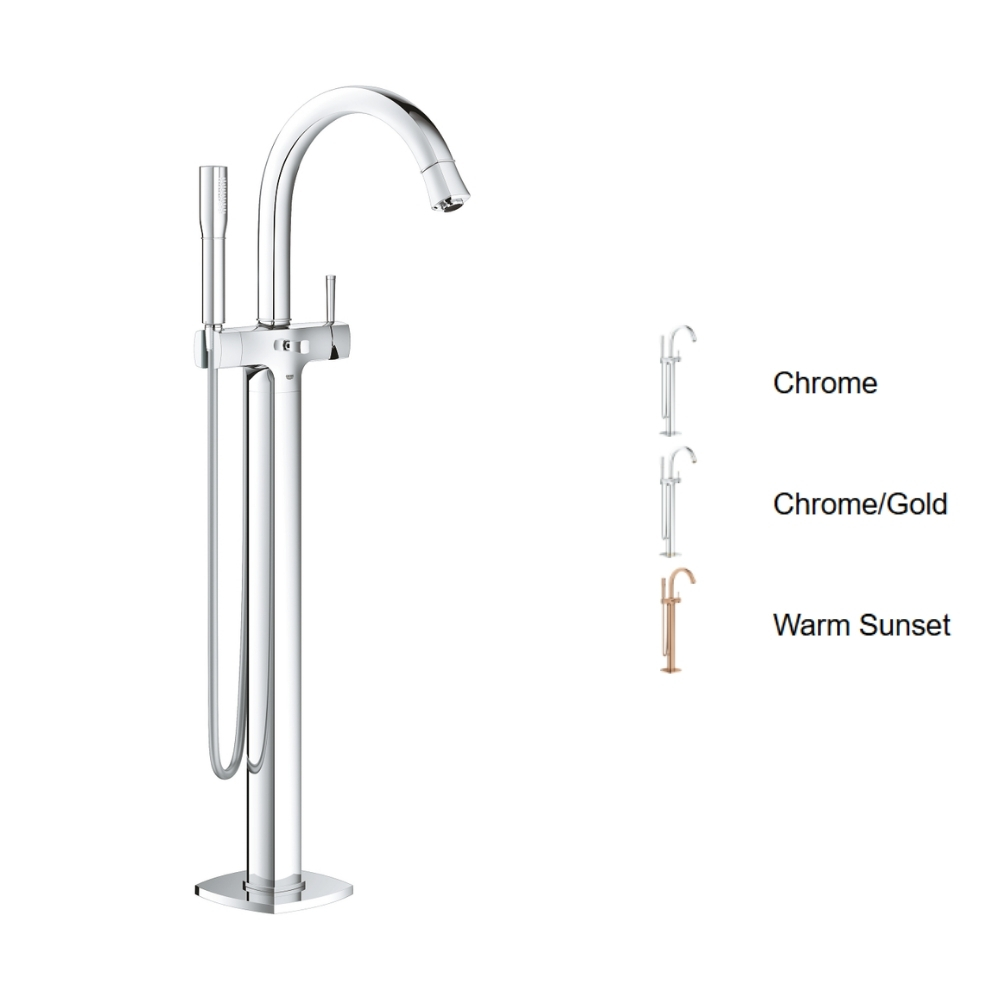 Vòi xả bồn tắm đặt sàn Grandera GROHE 23318IG0 - 2