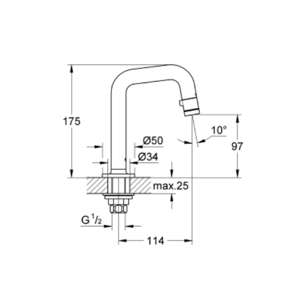 Vòi chậu Universal GROHE 20202000 - 2