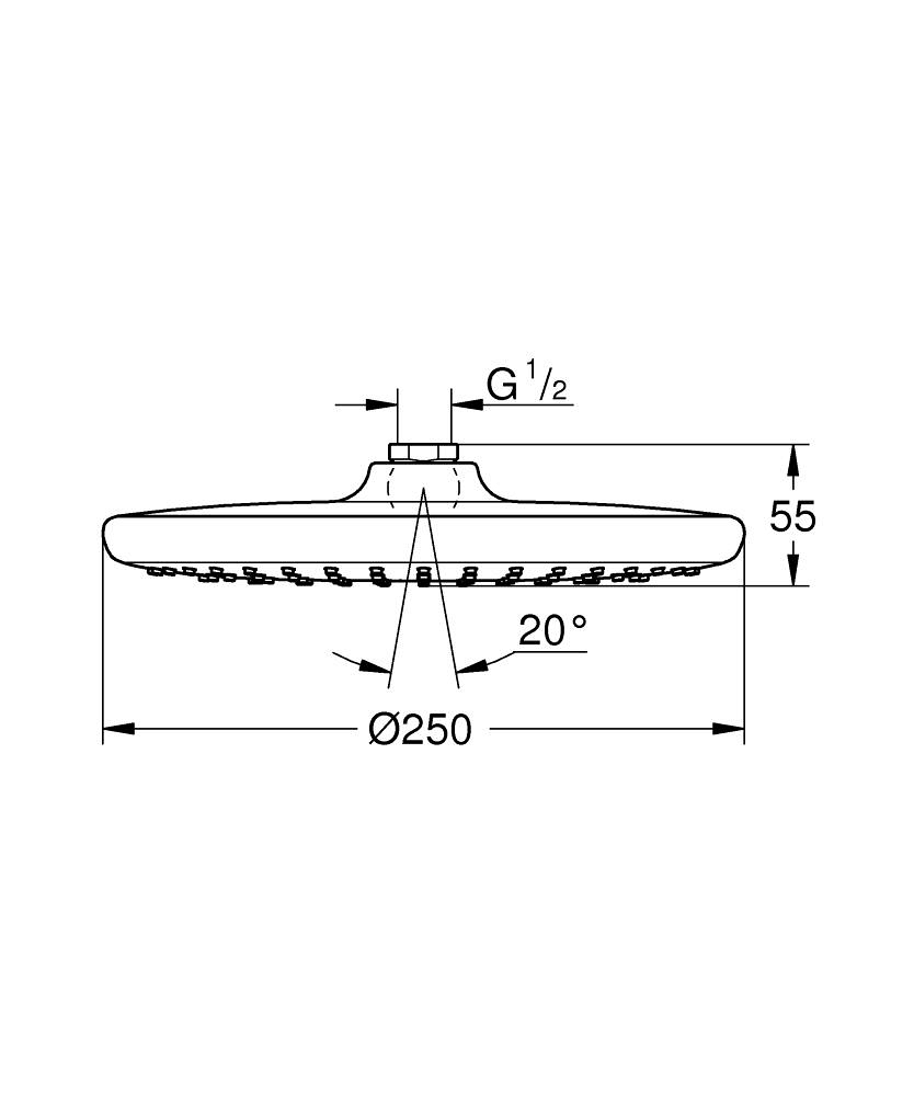 Bát sen Tempesta 250 GROHE 26662000 - 4
